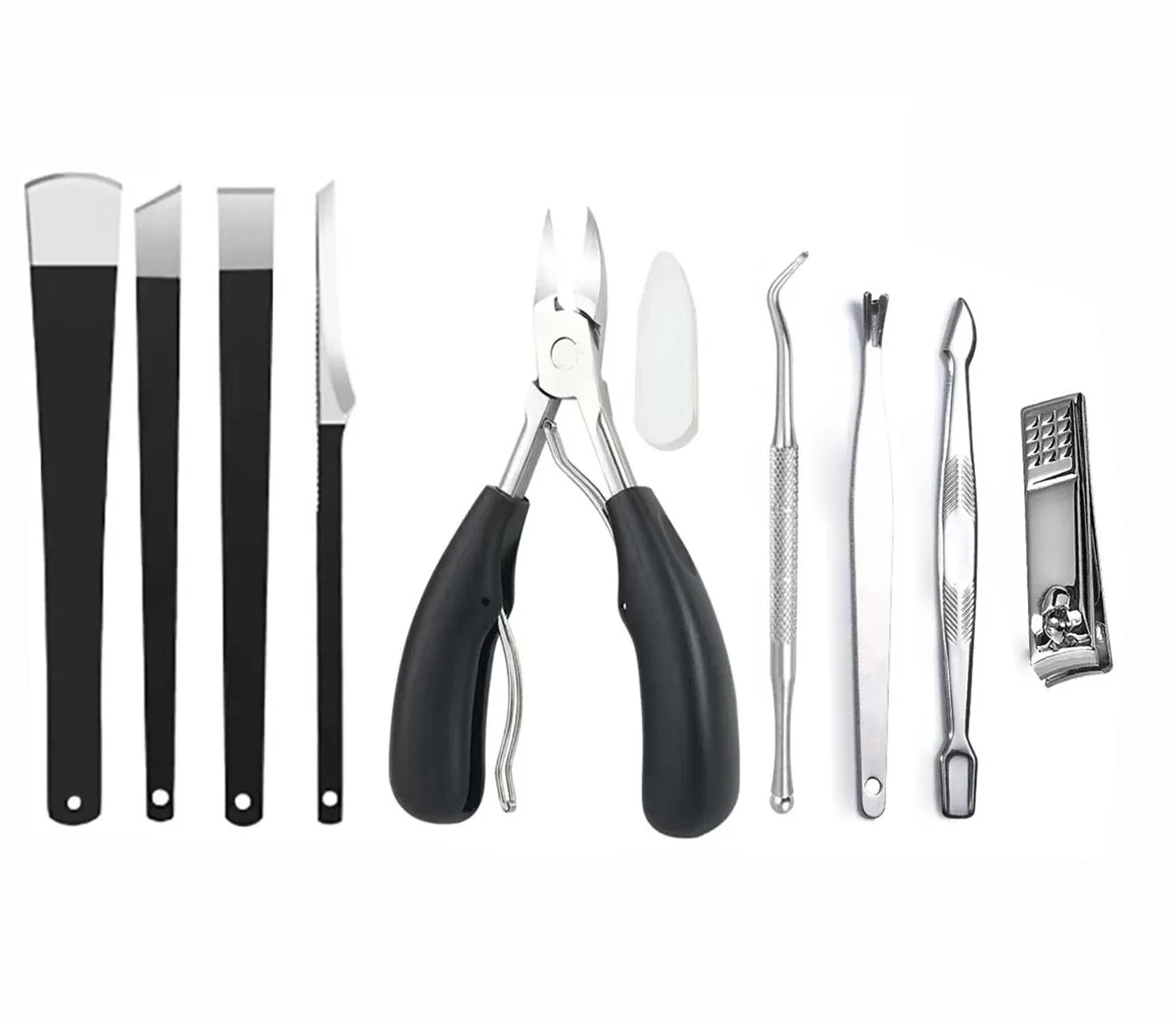 Stainless Steel Pedicure Knife Set — 4/5/6/9-Piece Foot Care Tool Kit