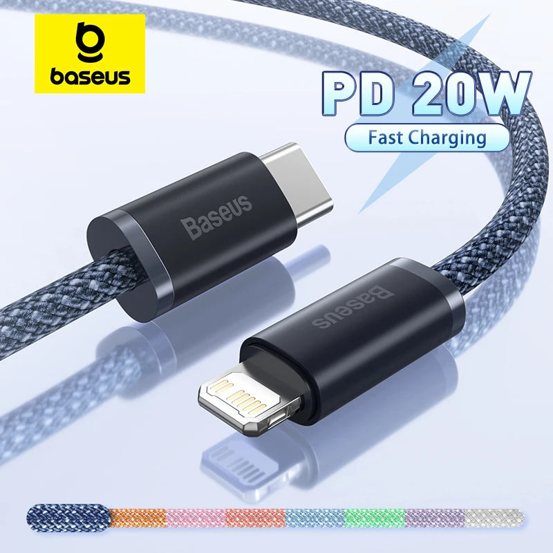 20W Fast Charging Braided USB-C to Lightning Cable — For iPhone, iPad & MacBook