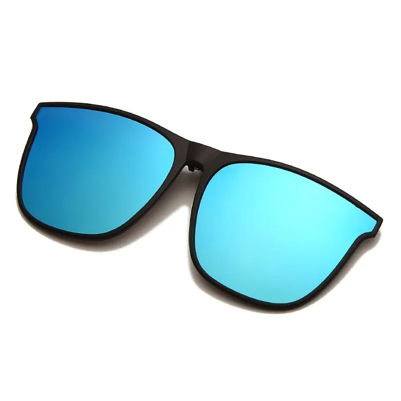 Gafas de sol polarizadas fotocromáticas de clip — Cuadradas, antideslumbrantes UV400, estilo vintage