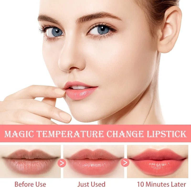 Lápiz Labial de Gelatina Flor Mágica — Bálsamo Labial Hidratante que Cambia de Color