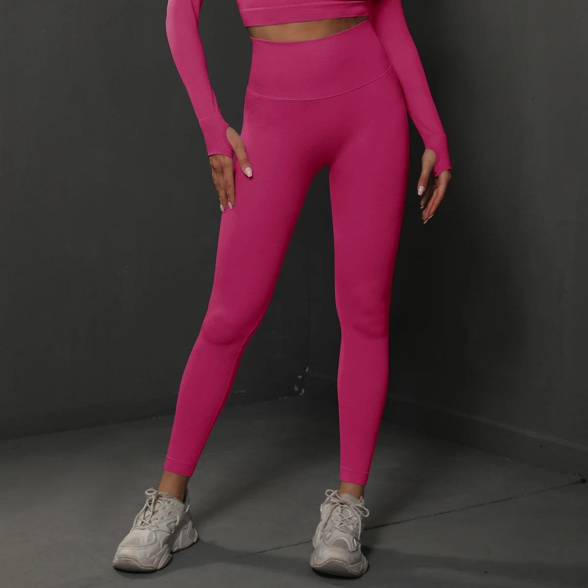 Seamless High-Waist Booty-Lifting Gym Leggings — Squat-Proof Yoga Pants for Women