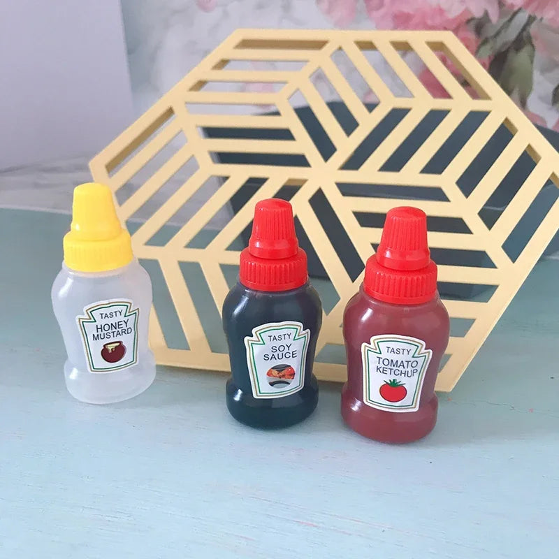 Mini Condiment Squeeze Bottles 25ml — Portable Sauce Dispensers for Lunchboxes (4 or 8pcs)