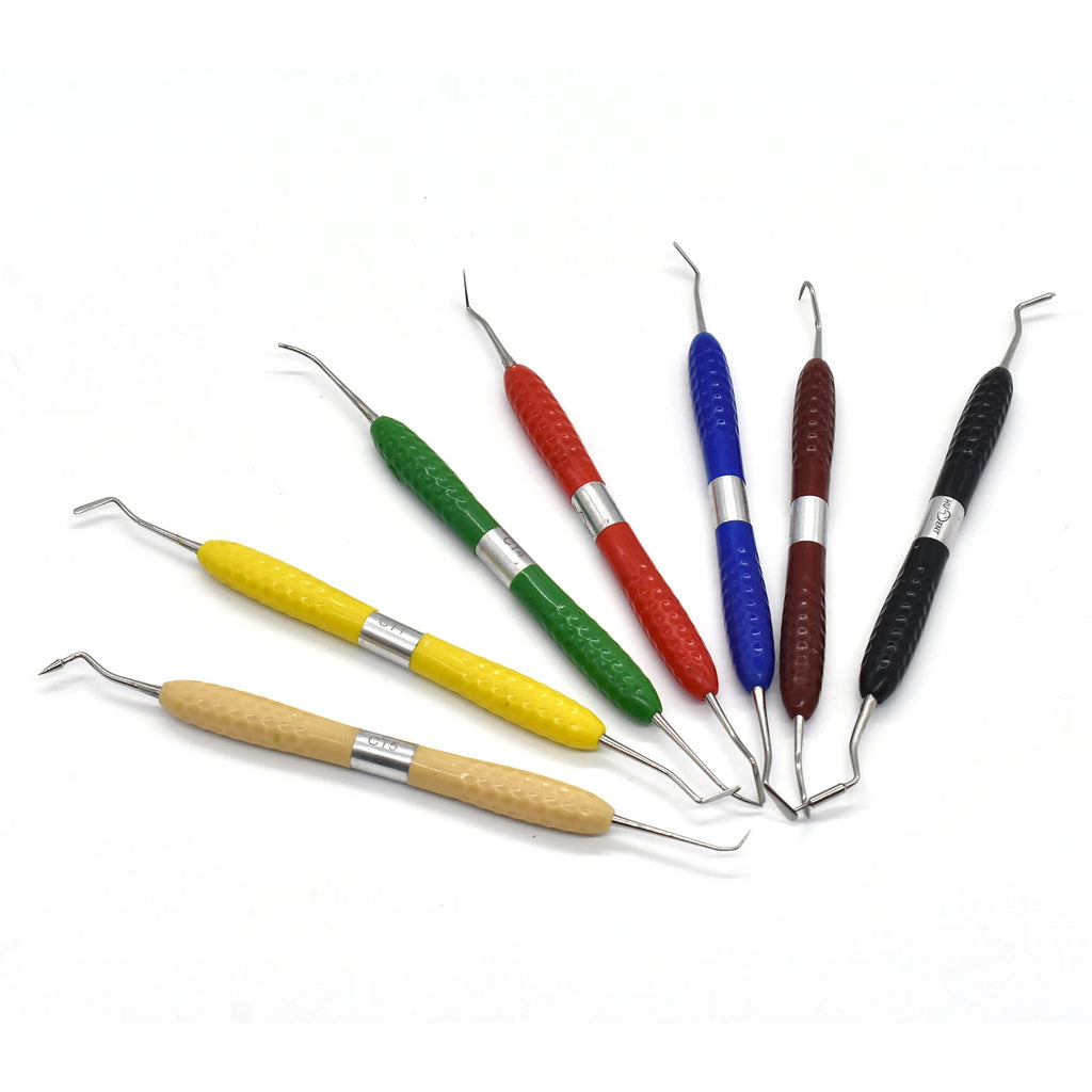 Double-Head Dental Composite Resin Filling Spatula — Aesthetic Restoration Instrument (CT1–CT7)