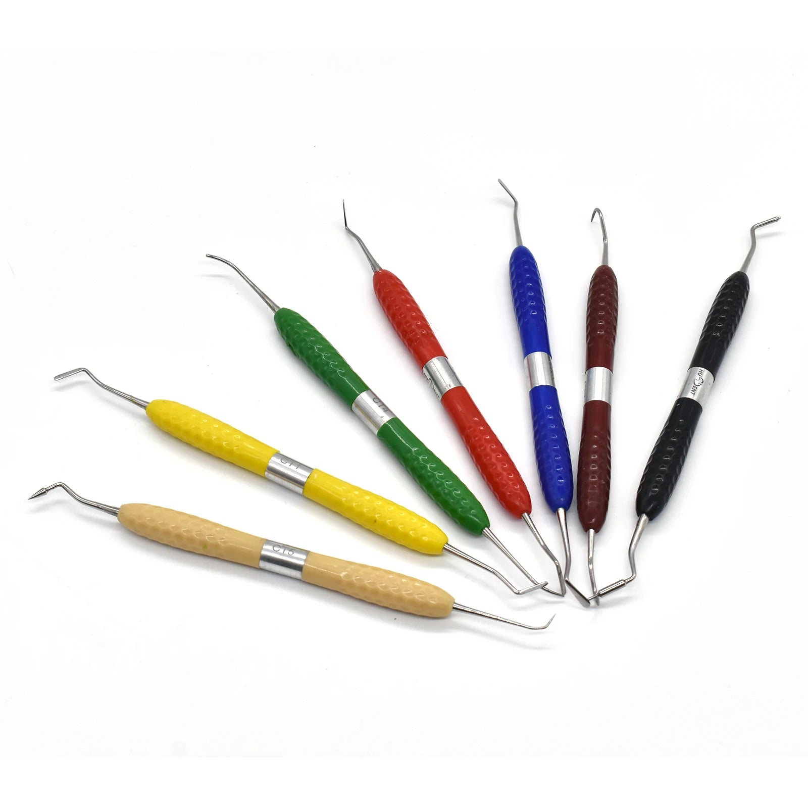 Double-Head Dental Composite Resin Filling Spatula — Aesthetic Restoration Instrument (CT1–CT7)