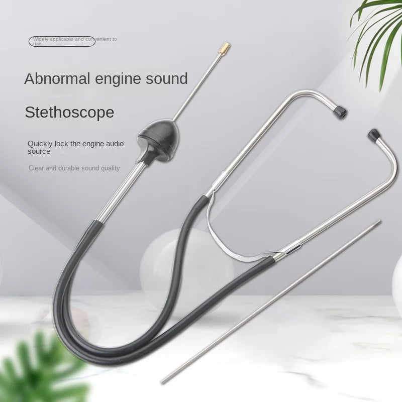 Automotive Engine Cylinder Stethoscope — Mechanic’s Diagnostic Hearing Tool for Car Engine Block