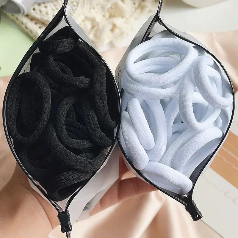 Mixed Colors Hair Ties & Scrunchies — 30/50/100-Pack Elastic Bands