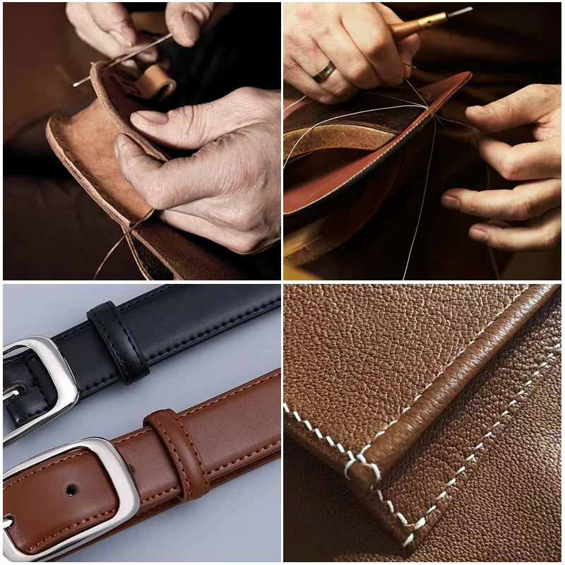 Waxed Polyester Leather Sewing Thread — 0.8mm, 30 Meters, 150D Flat Wax String