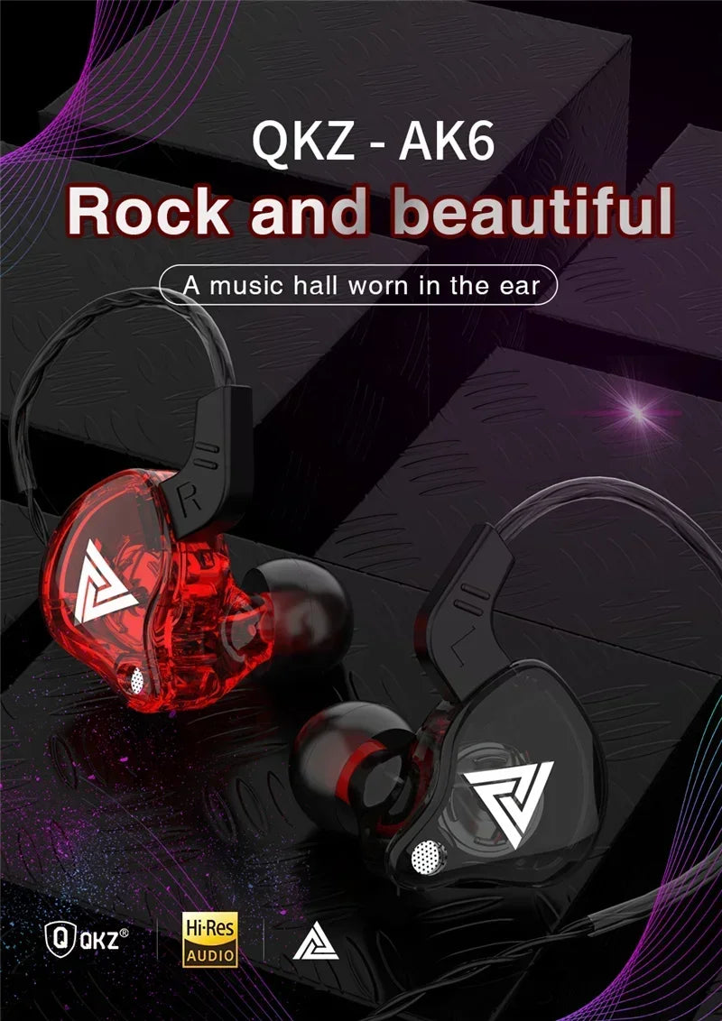 Auriculares internos con cable y micrófono — Sonido de alta fidelidad y bajos profundos, conector universal de 3,5 mm