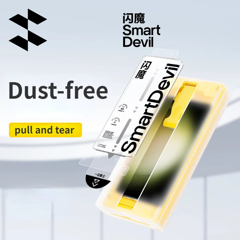 Protector de Pantalla Microcristalino SmartDevil para Samsung Galaxy S23 Ultra y S22 Ultra — Sin Polvo, HD Transparente (1 o 2 unidades)