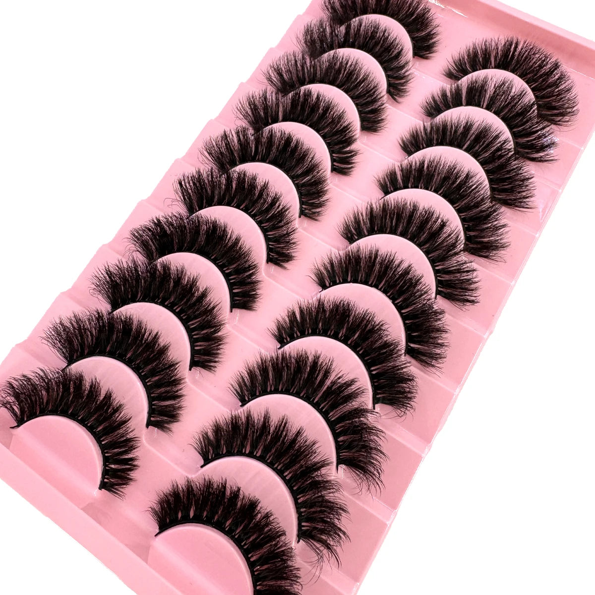 Faux Mink False Lashes — 10 Pairs Natural & Wispy Handcrafted Eyelashes