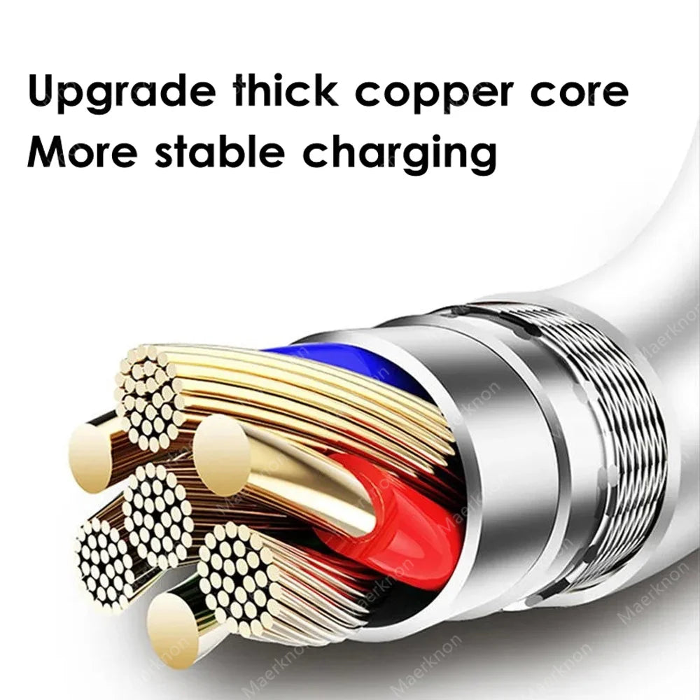 7A 100W USB-C Super Fast Charging Cable — Quick Charge Data Wire for Huawei, Xiaomi & Samsung