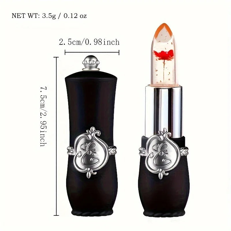 Lápiz Labial de Gelatina Flor Mágica — Bálsamo Labial Hidratante que Cambia de Color