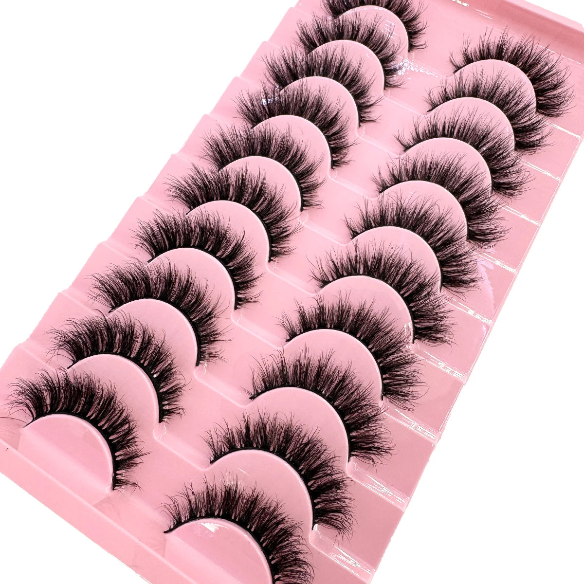 Faux Mink False Lashes — 10 Pairs Natural & Wispy Handcrafted Eyelashes