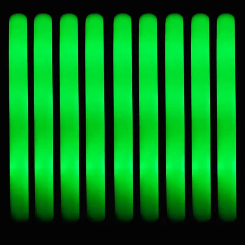 30 Barras de Espuma LED Luminosas — 3 Modos de Luces Intermitentes Coloridas para Fiestas y Eventos