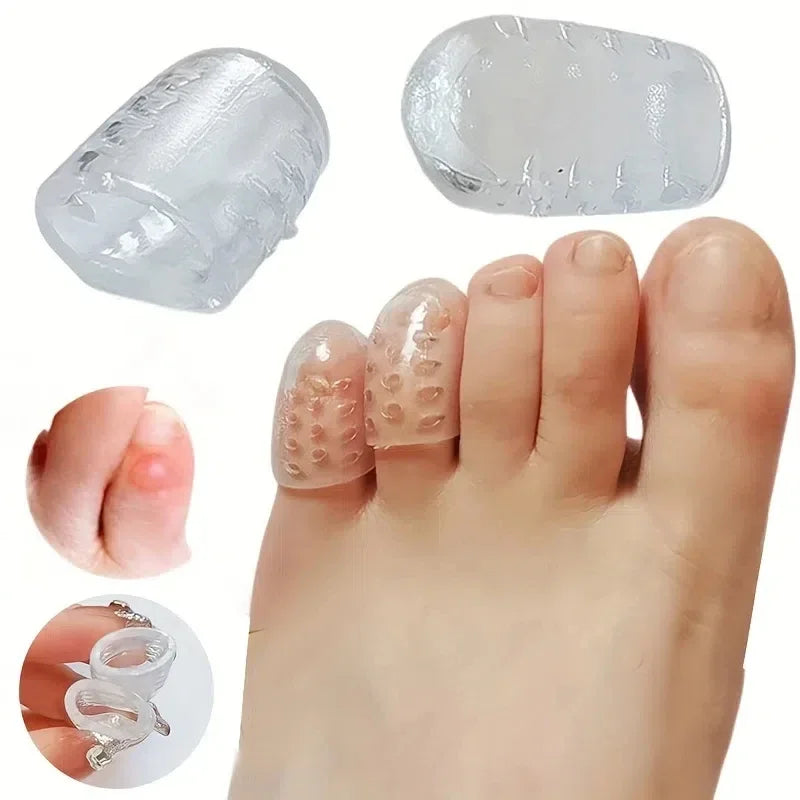Silicone Finger & Toe Cap Protectors — Soft Sleeve Covers for Corns, Blisters & Bunion Pain Relief