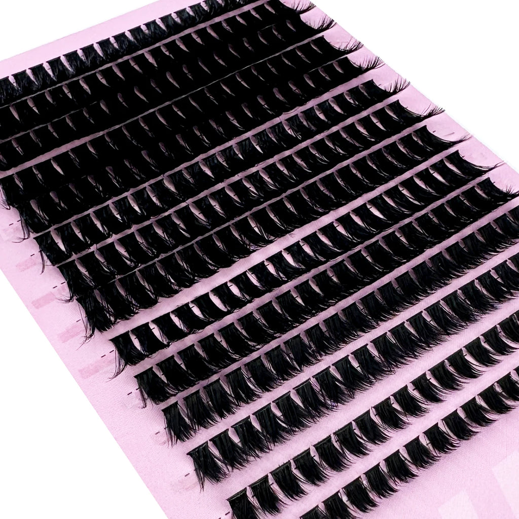 Cluster Eyelash Extension Bundles — 280pcs 80D/100D Natural Style DIY Individual Lashes