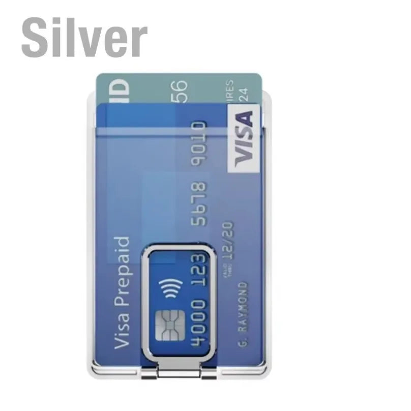 2-in-1 MagSafe Phone Case with Card Holder — Clear Magnetic Wallet