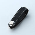 Smart Leather Key Organizer Wallet — Compact Car Key Pouch with Keychain Ring & Hooks