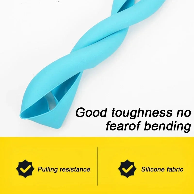 Universal Silicone Steering Wheel Cover — Anti-Slip Elastic Glove for 38cm Wheels