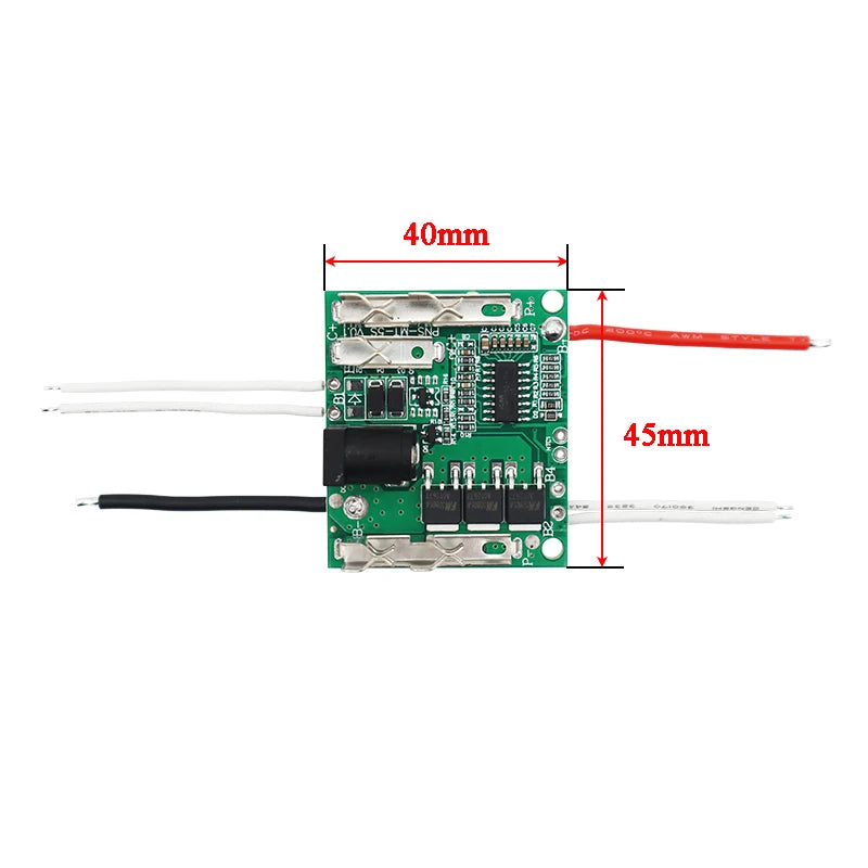 Makita Battery Case Shell with PCB Charging Board — 10/15/20 Core 18650 Li-Ion Pack for Power Tools