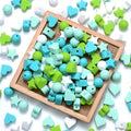 Cuentas de silicona para mordedor de bebé, paquete de 50 unidades, redondas de 12 mm, cuentas de chupete DIY sin BPA