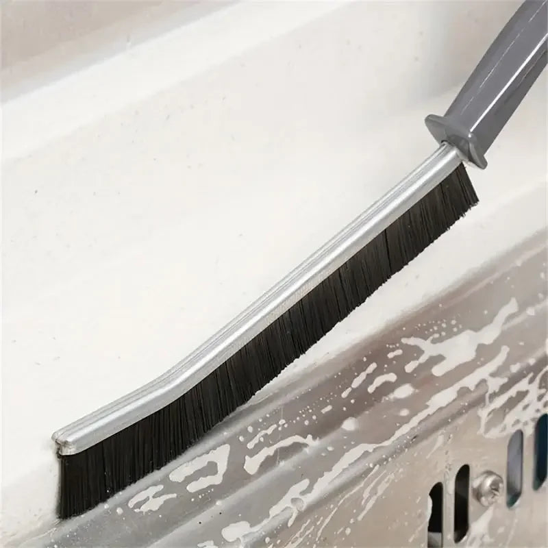 Crevice Cleaning Brush Set — Hard Bristle Gap & Grout Scrubber