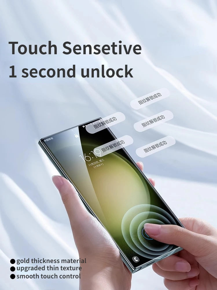 Protector de Pantalla Microcristalino SmartDevil para Samsung Galaxy S23 Ultra y S22 Ultra — Sin Polvo, HD Transparente (1 o 2 unidades)