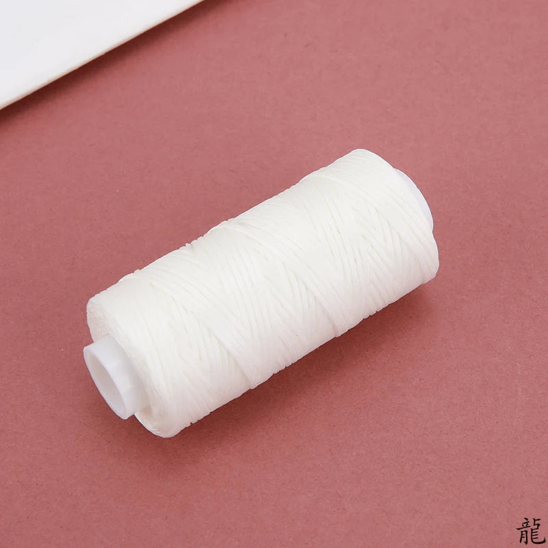 Waxed Polyester Leather Sewing Thread — 0.8mm, 30 Meters, 150D Flat Wax String
