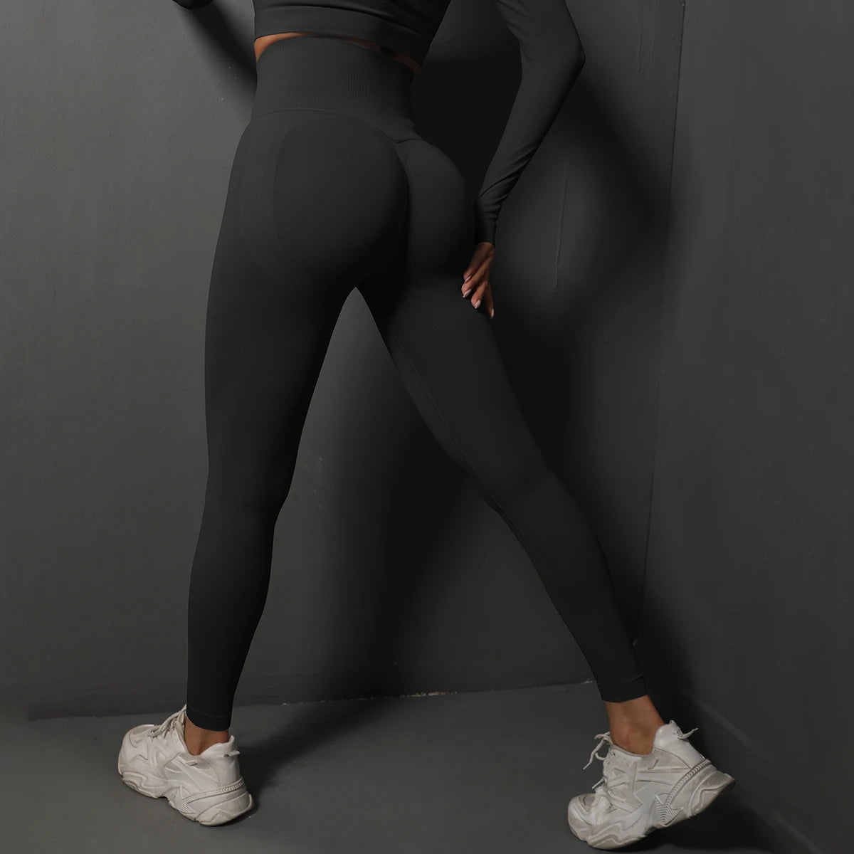 Seamless High-Waist Booty-Lifting Gym Leggings — Squat-Proof Yoga Pants for Women