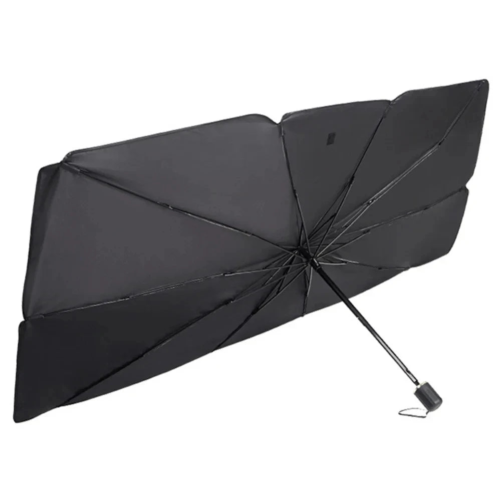 Parasol para parabrisas de coche — Plata titanio, engrosado, plegable, protección UV