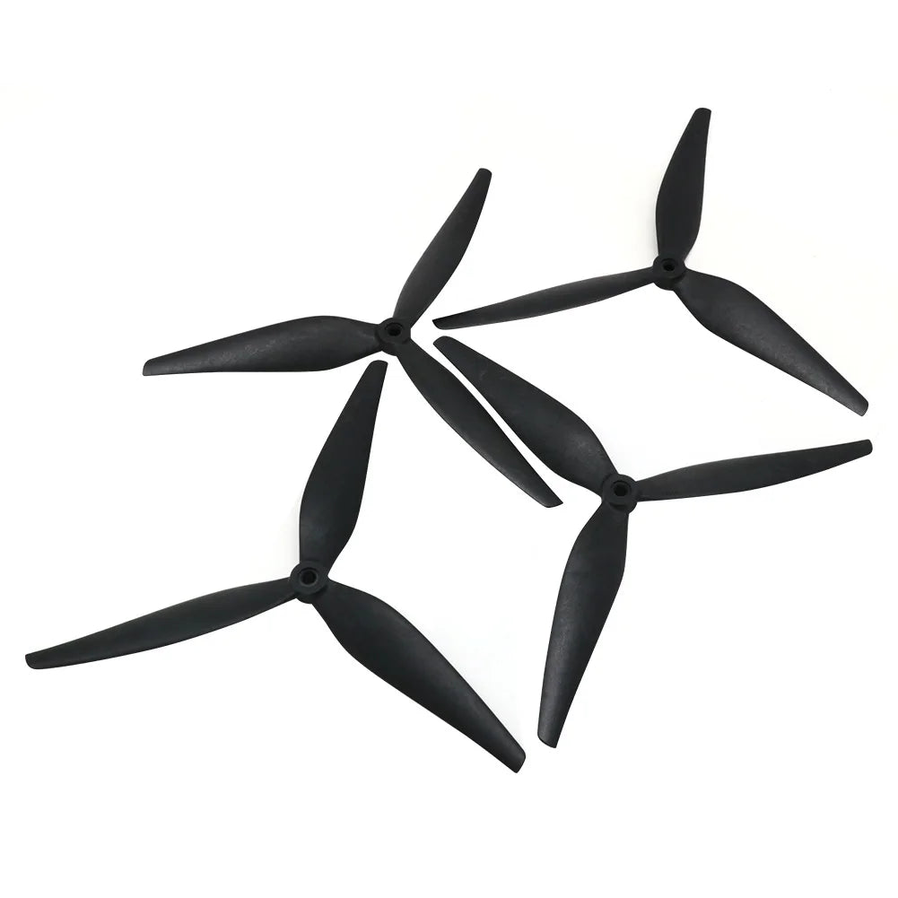 Hélices HQProp para Drones FPV, Paquete de 2 — Nailon Reforzado con Carbono de 9"/10" y 3 Palas