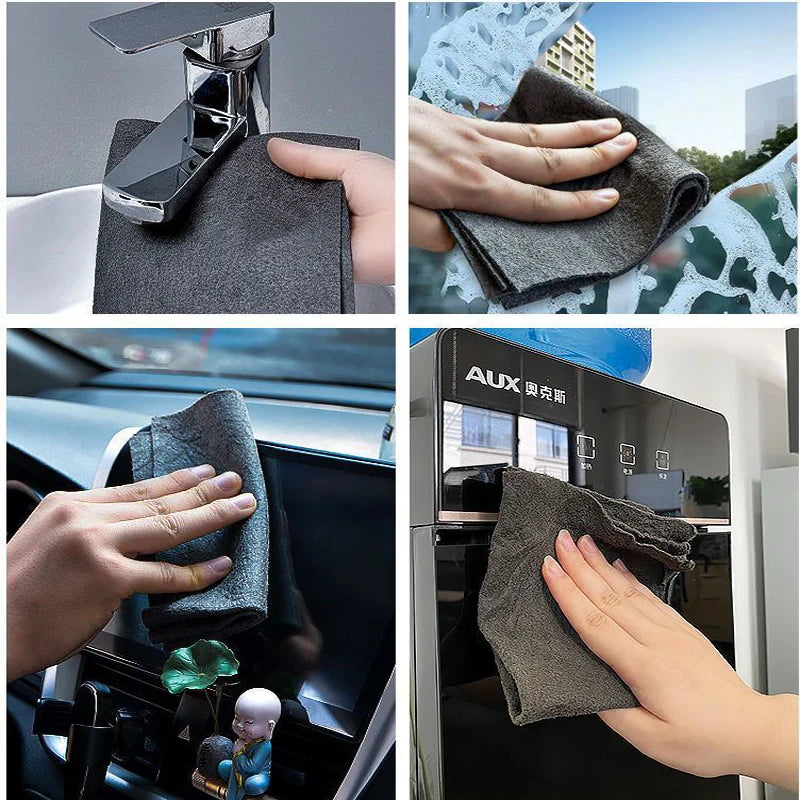 Magic Streak-Free Glass Cleaning Cloth — Reusable Nylon Cloth for Windows, Mirrors & More (1 or 5 Pack)