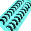 Faux Mink False Lashes — 10 Pairs Natural & Wispy Handcrafted Eyelashes