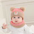 Baby Bear Hat & Scarf Set — Warm Knitted Winter Beanie for Infants & Toddlers