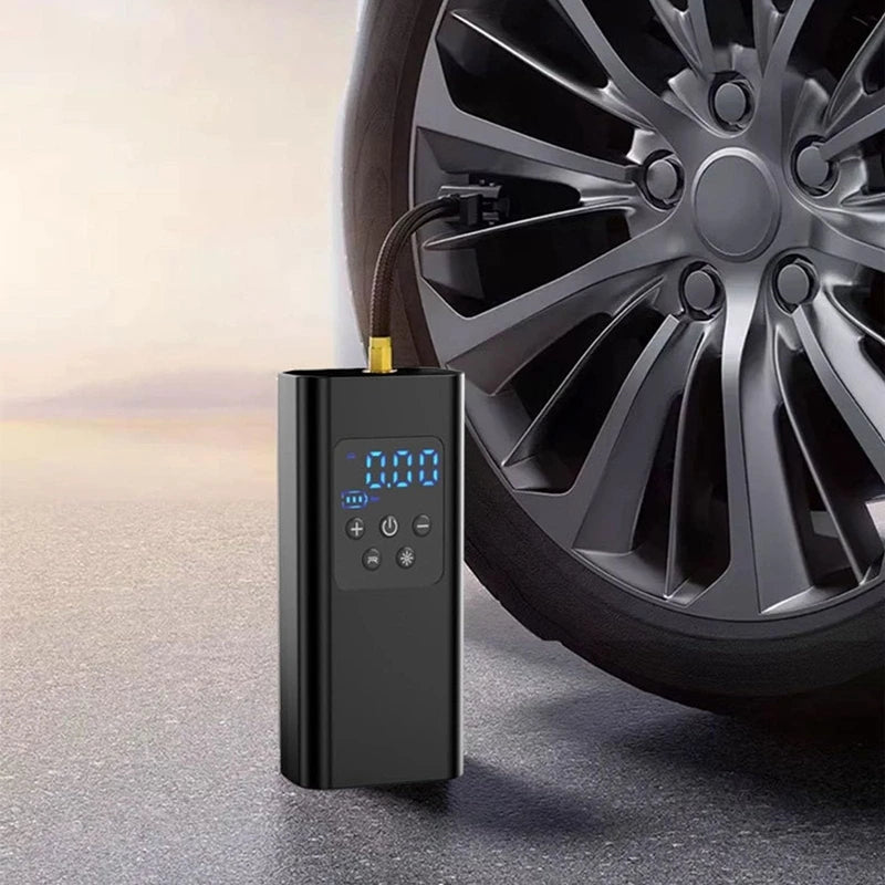 Compresor de aire portátil de 150 PSI para inflar neumáticos — Bomba compacta inalámbrica y con cable para coches, bicicletas y más