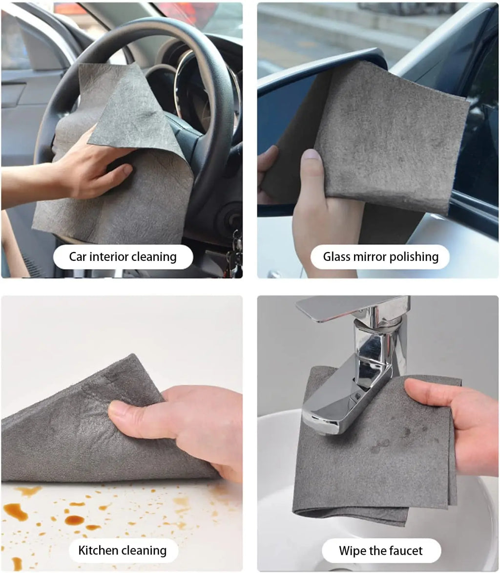 Magic Streak-Free Glass Cleaning Cloth — Reusable Nylon Cloth for Windows, Mirrors & More (1 or 5 Pack)