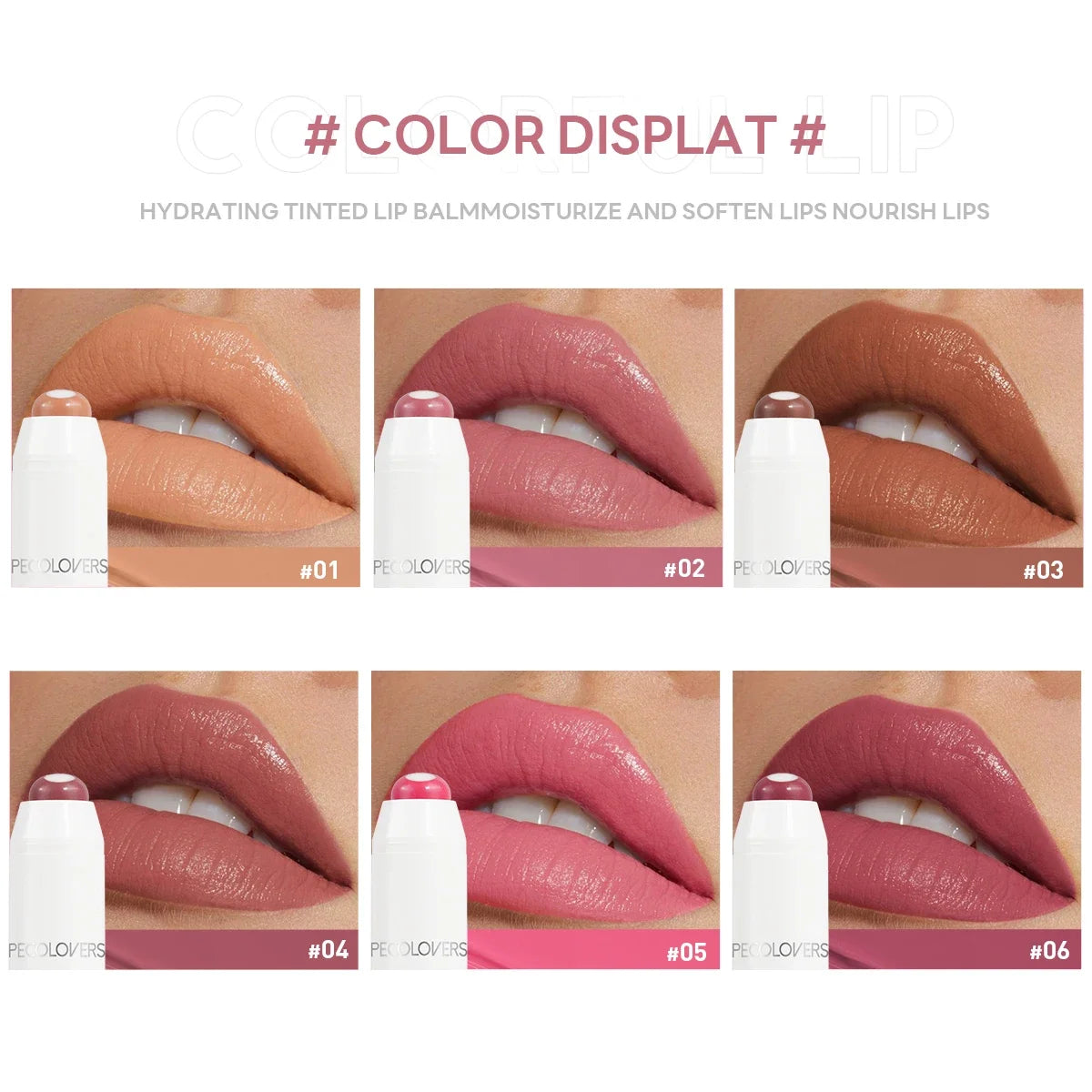 2-in-1 Nude & Matte Lipstick — Waterproof, Long-Lasting, 6 Colors