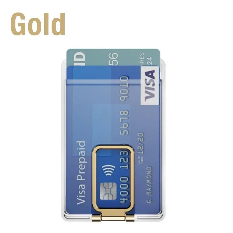 MagSafe 2-in-1 Magnetic Phone Card Holder Case — Clear Wallet Cover for iPhone & Samsung