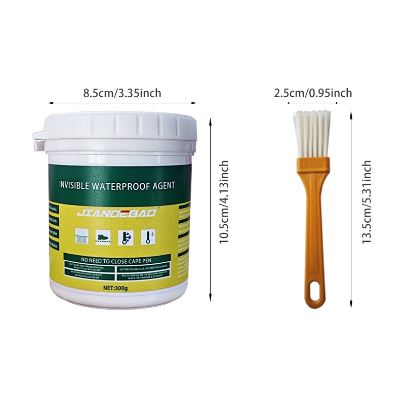 Invisible Waterproof Sealant Coating 300g — Clear Insulating Caulk & Repair Agent