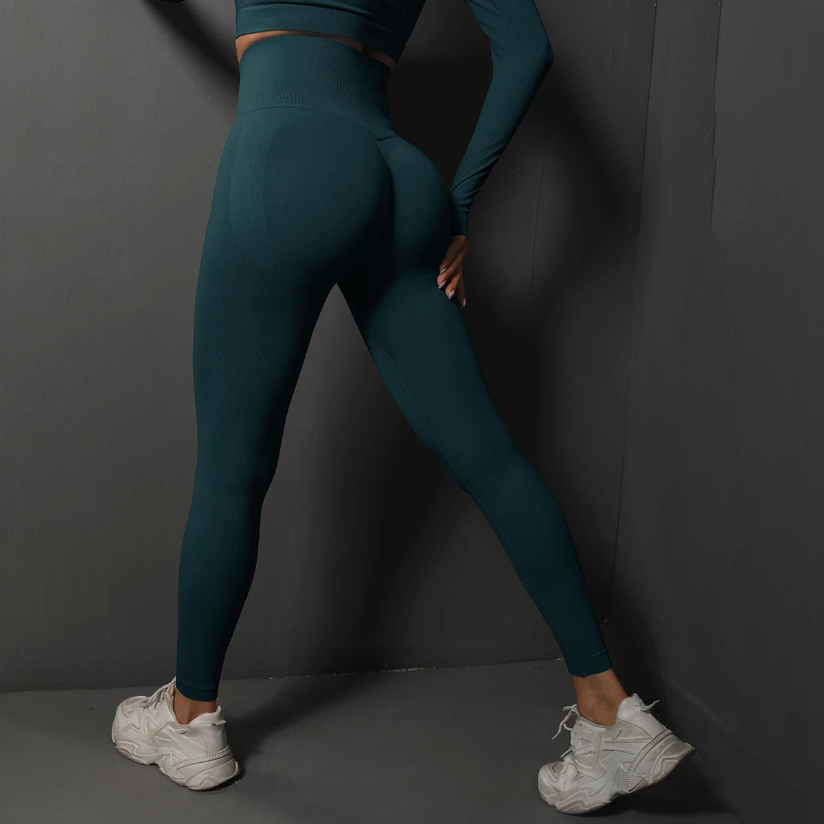 Seamless High-Waist Booty-Lifting Gym Leggings — Squat-Proof Yoga Pants for Women