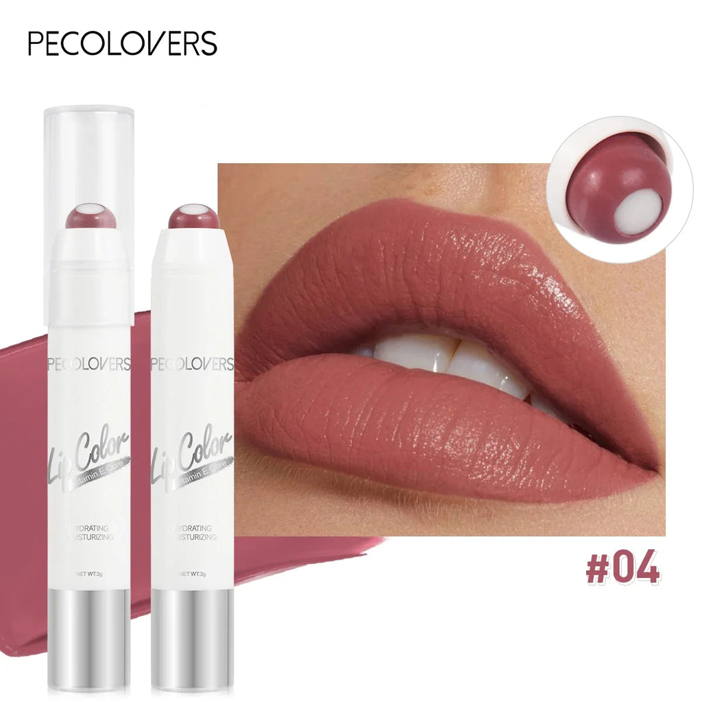 Labial 2 en 1 Nude y Mate — Resistente al Agua, Larga Duración, 6 Colores