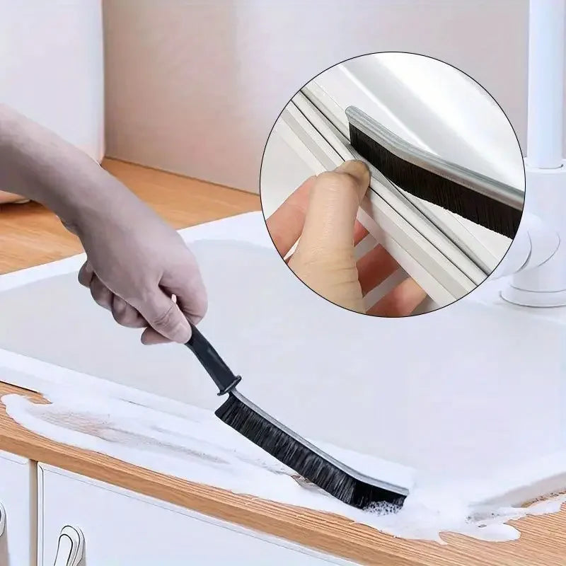 Crevice Cleaning Brush — Hard Bristle Gap & Grout Cleaner for Tiles, Windows & Floors