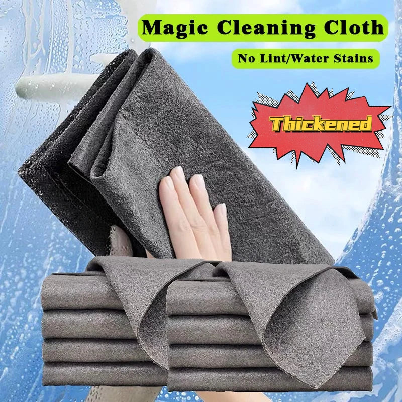 Magic Streak-Free Glass Cleaning Cloth — Reusable Nylon Cloth for Windows, Mirrors & More (1 or 5 Pack)