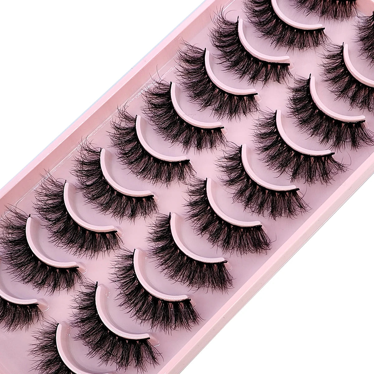 Faux Mink False Lashes — 10 Pairs Natural & Wispy Handcrafted Eyelashes