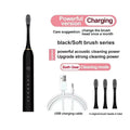 Electric Ultrasonic Toothbrush — 6-Speed Modes, USB Rechargeable, Waterproof Adult Tooth Cleaner