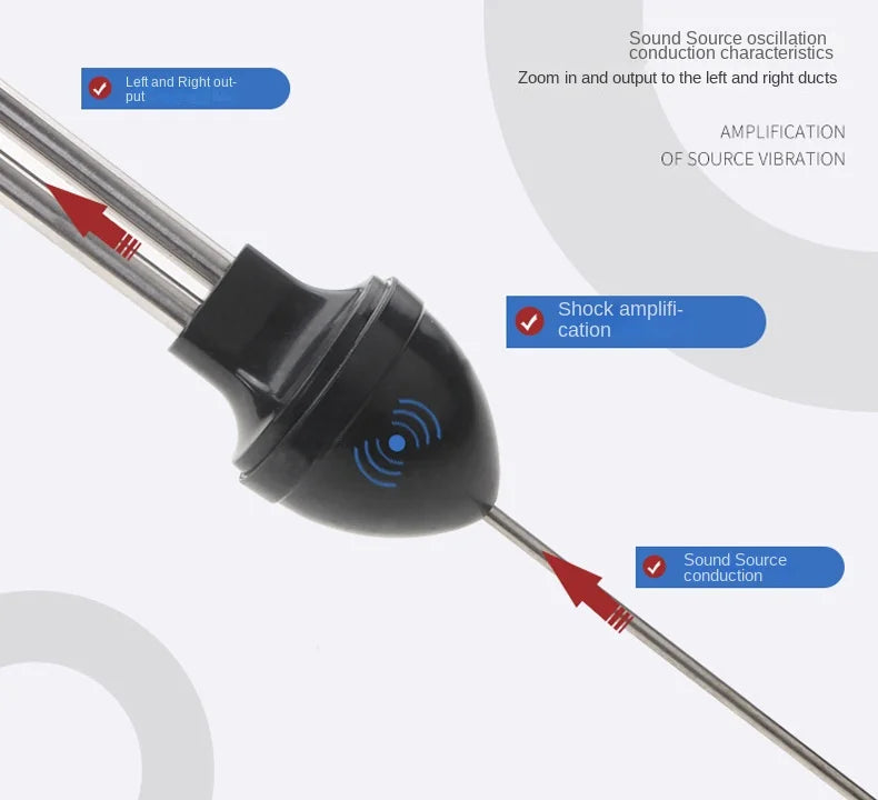 Estetoscopio de Cilindros de Motor Automotriz — Herramienta de Diagnóstico Auditivo para Mecánicos para Bloques de Motor de Automóviles