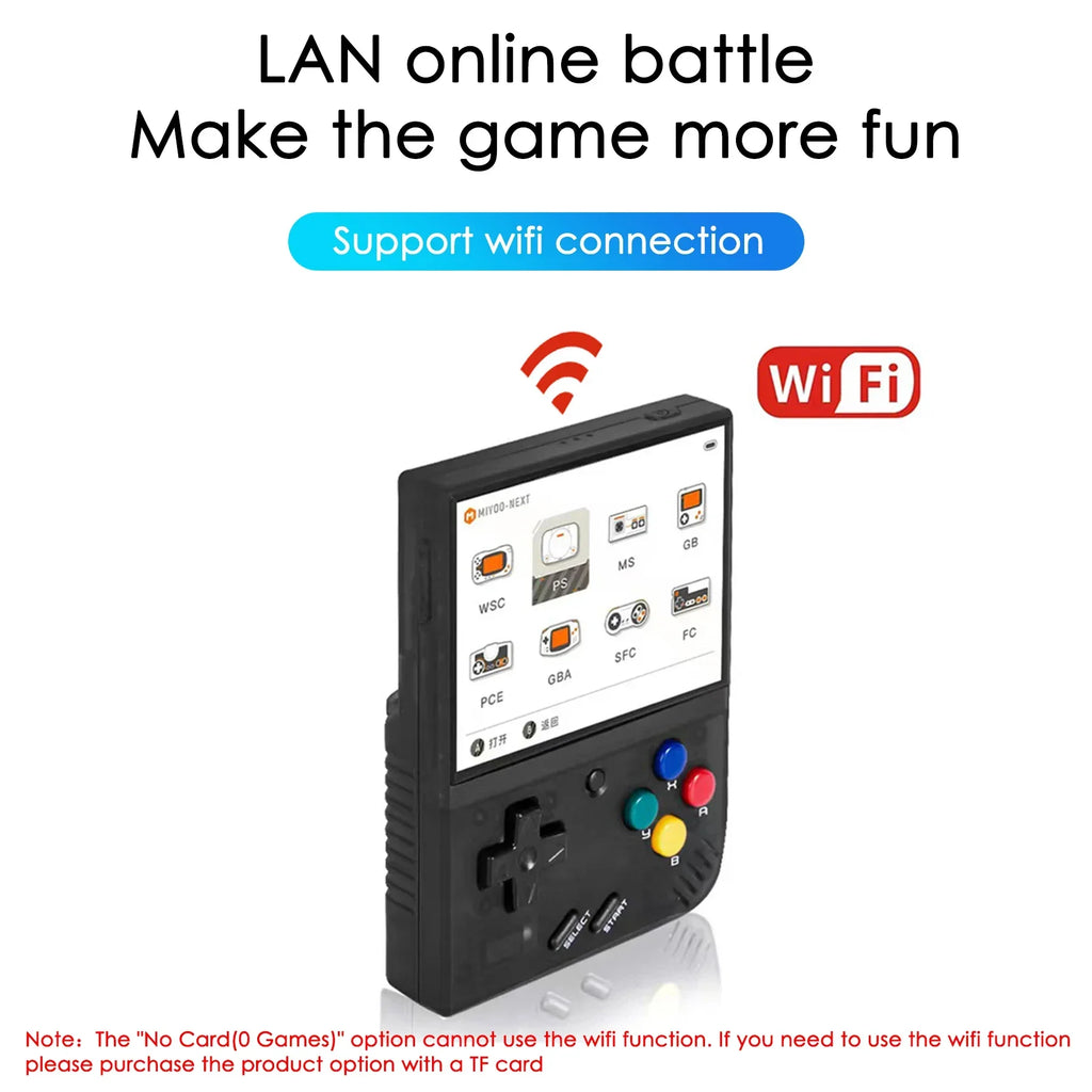 MIYOO Mini Plus Retro Handheld Game Console — 3.5" IPS, 25,000+ Games, Wi-Fi