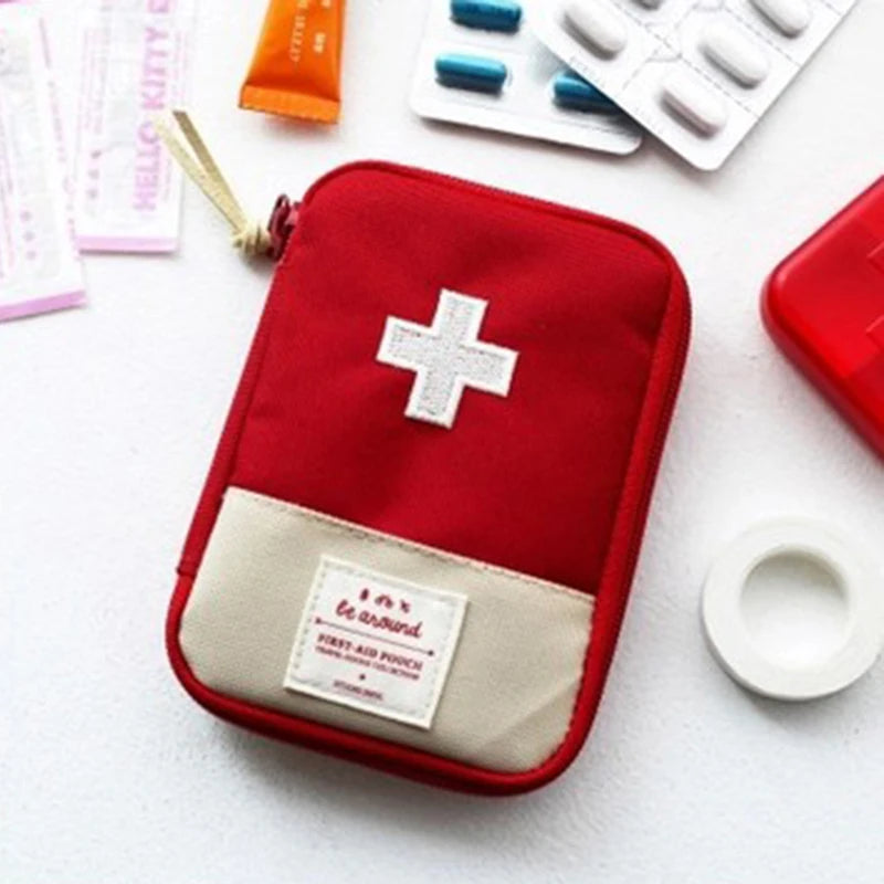 Mini Portable Travel First Aid Medicine Bag — Compact Oxford Storage Organizer for Camping & Outdoor