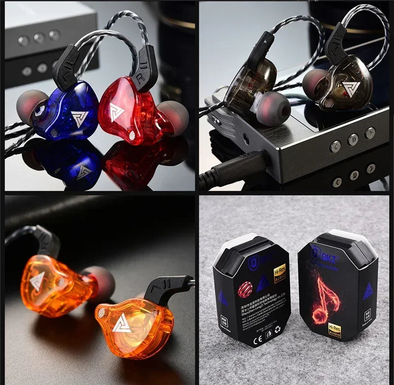 Auriculares internos con cable y micrófono — Sonido de alta fidelidad y bajos profundos, conector universal de 3,5 mm