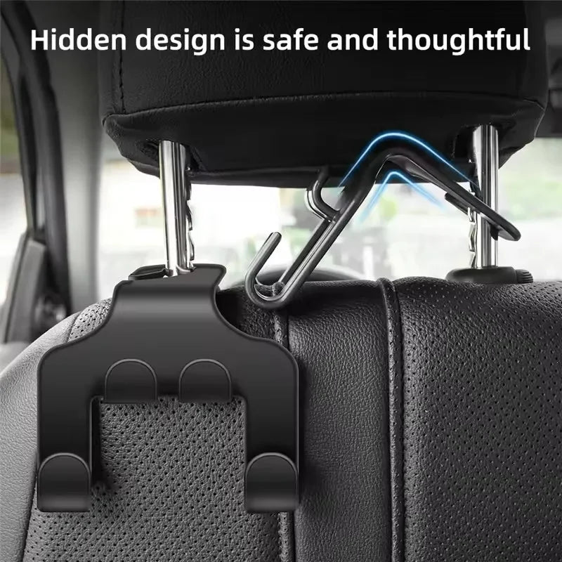 Car Back Seat Phone Holder — Headrest Hook & Lazy Bracket for All Phones